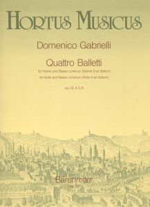 Quattro Balletti, Op.1/3, 4, 5, 8
