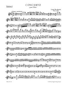 Concerto for Flute in D Op.27 (G.489) (Violin I)