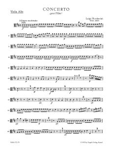Concerto for Flute in D Op.27 (G.489) (Viola)