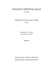 Sinfonia, Op.6, No. 3 in E-flat (Violin II)