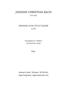 Sinfonia, Op.6, No. 3 in E-flat (Viola)