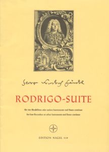 Rodrigo Suite (HWV 5) Recorder Quartet