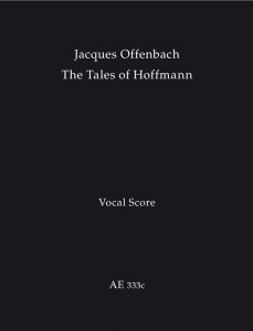 Tales of Hoffmann (Vocal Score)