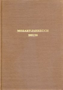 Mozart Jahrbuch 1989/90