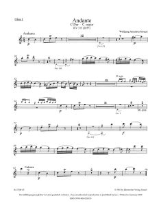 Andante in C major for Flute (K.315) (Wind Set)