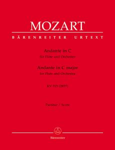 Andante in C major for Flute (K.315) (Full Score)