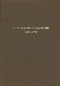 Mozart Bibliographie 1986-91