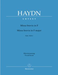 Missa brevis in F major (Hob XXII:1) (Vocal Score)