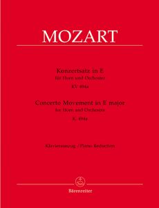 Concerto Movement in E major (K.494a) (Horn & Piano)