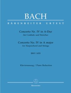 Concerto for Harpsichord No.4 in A major (BWV 1055) (two-piano reduction)