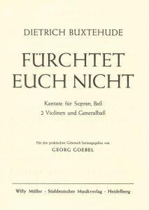 Fürchtet euch nicht (BuxWv 30) (Full Score, paperback)
