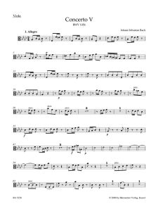 Concerto for Harpsichord No.5 in F minor (BWV 1056) (Viola)