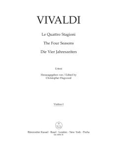 The Four Seasons (Violin I)