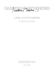 Lieder und Schneebilder