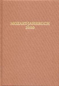 Mozart Jahrbuch 2000