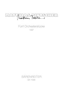Five Orchestral Pieces