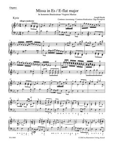 Mass in E-flat major (Great Organ Mass) (Hob.XXII:4) (Organ)