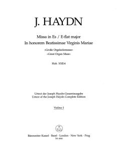 Mass in E-flat major (Great Organ Mass) (Hob.XXII:4) (Violin I)