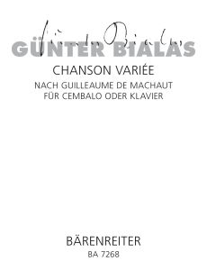 Chanson Variee nach Guilleaume de Machaut