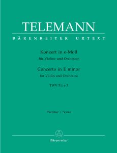 Concerto for Violin in E minor (TWV 51: e3) (Full Score)