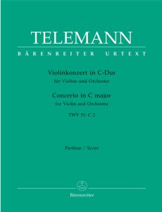 Concerto for Violin in C (TWV 51: C2) Score