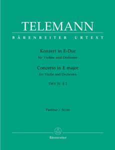 Concerto for Violin in E (TWV 51: E2) Score