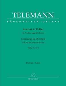 Concerto for Violin in D (TWV 51: D9) Score