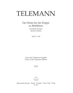 Die Hirten bei der Krippe zu Bethlehem (TVWV 1:797) (Viola)
