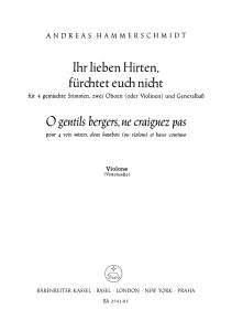 Ihr lieben Hirten, fürchtet euch nicht - O gentils bergers, ne craignez pas (Cello/Bass)