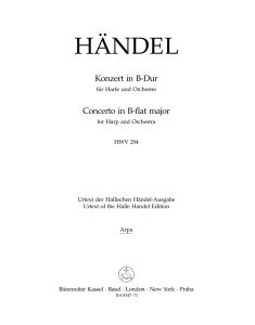 Concerto for Harp in B-flat Major Op.4/6 (HWV 294) (Harp Solo)