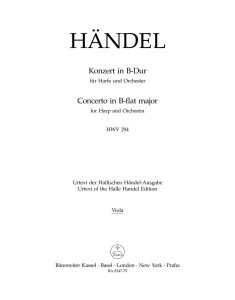 Concerto for Harp in B-flat Major Op.4/6 (HWV 294) (Viola)