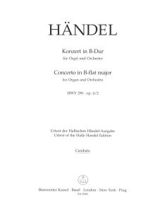 Concerto for Organ in B-flat Major Op.4/2 (HWV 290) (Cembalo)