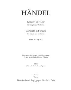 Concerto for Organ in F Major Op.4/4 (HWV 292) (Cello/Bass)