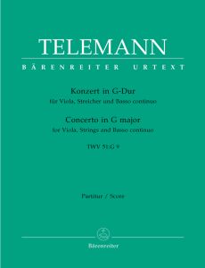 Concerto for Viola in G major (TWV 51: G9) (Full Score)