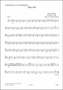 Dies irae (Cello II/Double Bass)
