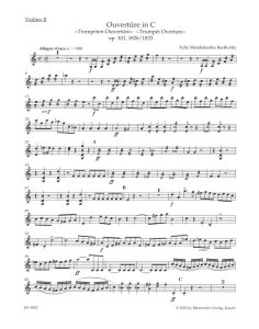 Overture in C major Op.101 Trumpet Overture (Violin II)
