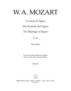 Overture to The Marriage of Figaro (K.492) (Violin II)