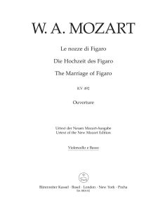 Overture to The Marriage of Figaro (K.492) (Cello/Bass)