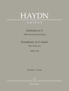 Symphony No.94 in G major (The Surprise) (Hob.I:94) (Full Score)