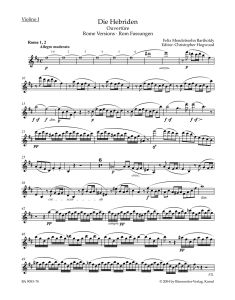 The Hebrides Op.26 (Violin I)
