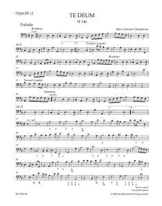 Te Deum in D major H 146 (Basso Continuo)