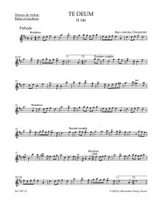 Te Deum in D major H 146 (Violin I/Flute I/II/Oboe I/II)