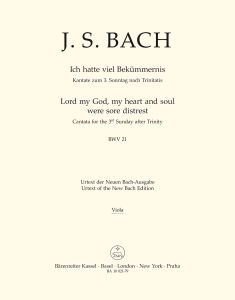 Cantata No.21: Ich hatte viel Bekuemmernis (BWV 21) (Viola)