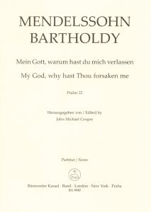 Psalm 22 My God, why hast Thou forsaken me Op.78 (Vocal Score)