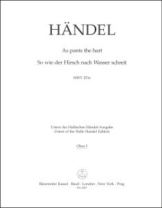 As Pants The Hart (HWV 251e) (Wind Set)