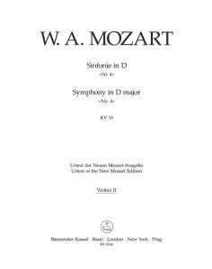 Symphony No.4 in D major (K.19) (Violin II)