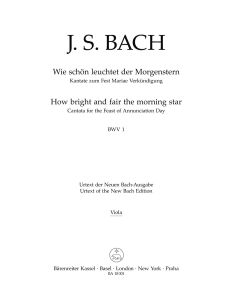 Cantata No.1 Wie schön leuchtet der Morgenstern (BWV 1) (Viola)