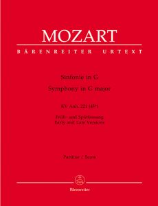Symphony in G major - Alte Lambacher (K.Anh.221 K.45a) (Full Score)