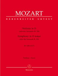 Symphony in D major based on the Serenade K.204 (213a) (Full Score)