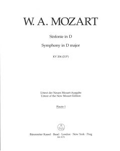Symphony in D major based on the Serenade K.204 (213a) (Wind Set)